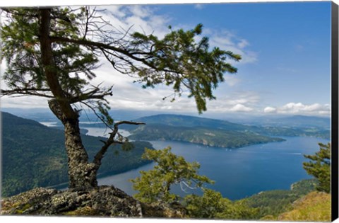 Framed Strait of Georgia, Salt Spring Isl, British Columbia Print