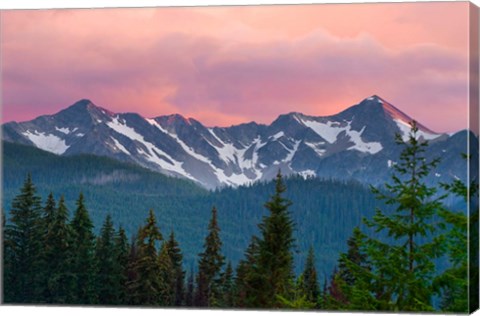 Framed Cascade Range, Manning Park, British Columbia Print