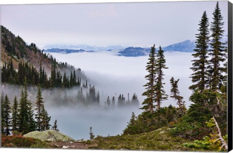 Framed British Columbia, Whistler Mountain, Clouds Print