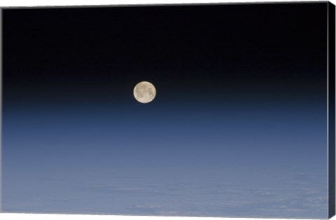 Framed Atmosphere of the Moon and Earth Print