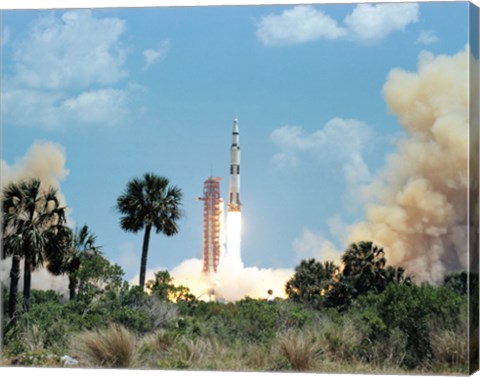 Framed Apollo 16 Space Vehicle is Launched from Kennedy Space Center Print