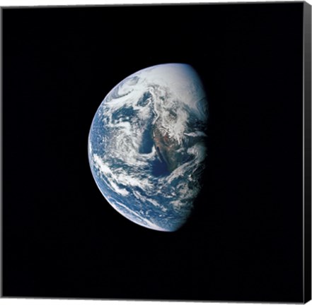 Framed View of Earth taken from the Apollo 13 Spacecraft Print