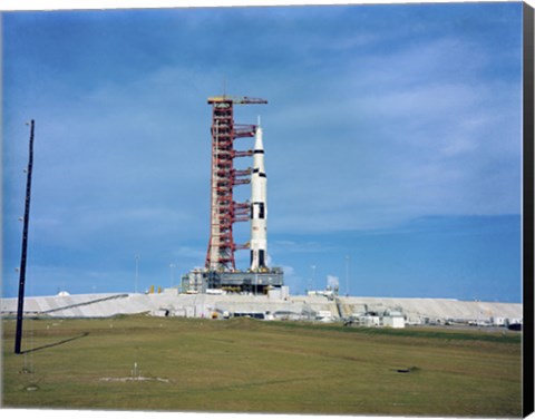 Framed Apollo Saturn 501 Launch Vehicle Mated to the Apollo Spacecraft Print