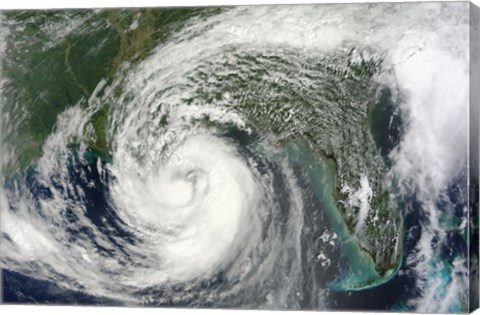 Framed Hurricane Isaac in the Gulf of Mexico Print