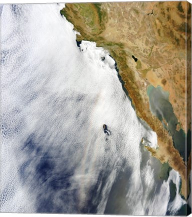 Framed Glory is Seen above a Layer of Stratocumulus Clouds over the Pacific Ocean Print