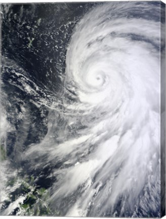 Framed Typhoon Bolaven northeast of the Philippines Print