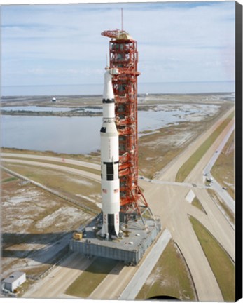 Framed High Angle view  of Apollo 14 Print