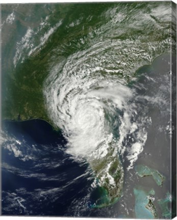 Framed Tropical Storm Beryl Soaking parts of Northern Florida and Southern Georgia Print