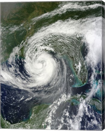 Framed Tropical Storm Isaac Moving through the Gulf of Mexico Print