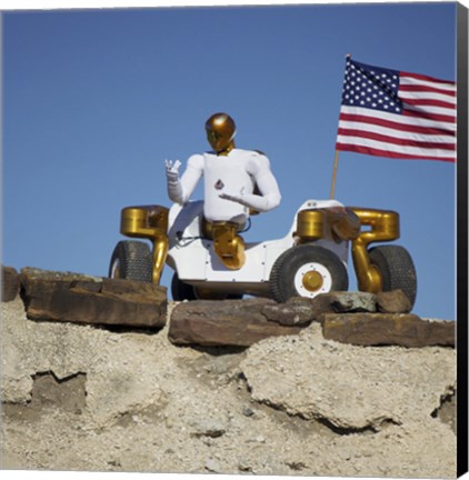 Framed Robonaut 2 Poses Atop its New Wheeled base, Centaur 2 Print