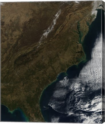 Framed Satellite View of the Southeastern United States Print