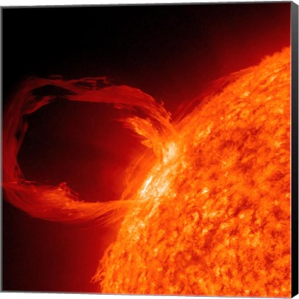 Framed Close-up of a Solar Eruptive Prominence Print