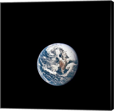 Framed view of Earth taken from the Apollo 10 Spacecraft Print