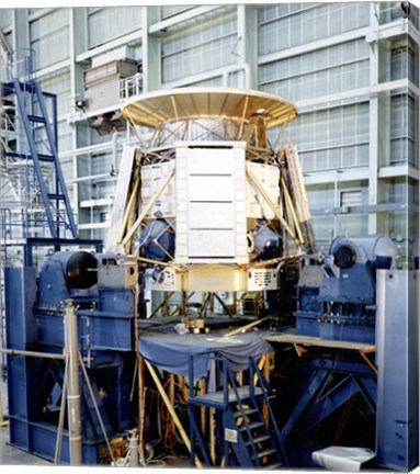 Framed Apollo Telescope Mount Undergoing Horizontal Vibration Testing Print