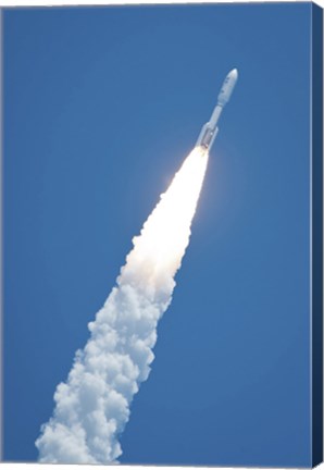 Framed Atlast V Rocket Carrying the Juno Spacecraft During a Midday Launch Print