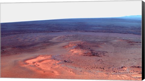 Framed False Color Mosaic of Greeley Haven on Mars Print