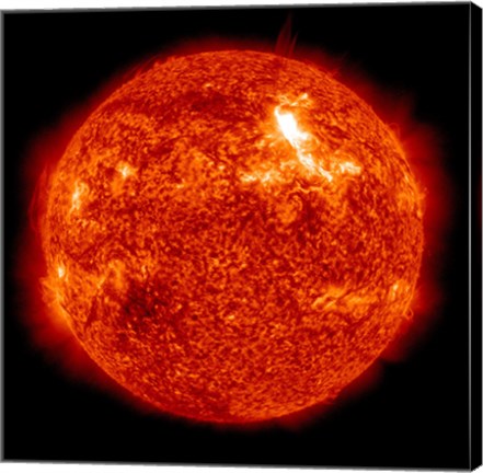 Framed Intensity M87 solar Flare on the Sun&#39;s Surface Print