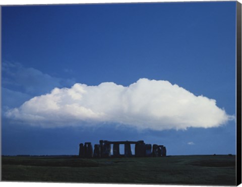 Framed Large Cloud over Stonehenge, Wiltshire, England Print