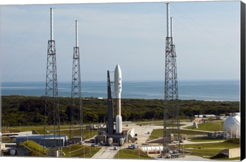 Framed Atlas V-551 Launch Vehicle at Cape Canaveral Air Force Station in Florida Print