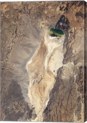 Framed Natural-Color Image of the North End of the Suguta Valley in Kenya Print