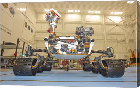 Framed Laboratory rover of Mars Science, Curiosity Print