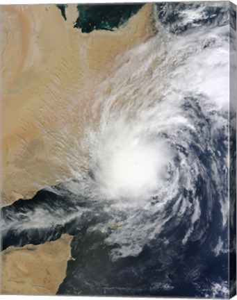 Framed Tropical Storm Keila over the Arabian Peninsula Print