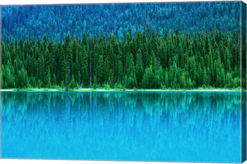 Framed Emerald Lake Boathouse, Yoho National Park, British Columbia, Canada (horizontal) Print