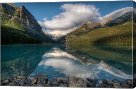 Framed Lake Louise at sunrise, Banff National Park, Canada Print