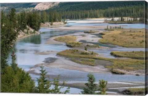 Framed Rivers in Jasper National Park, Canada Print