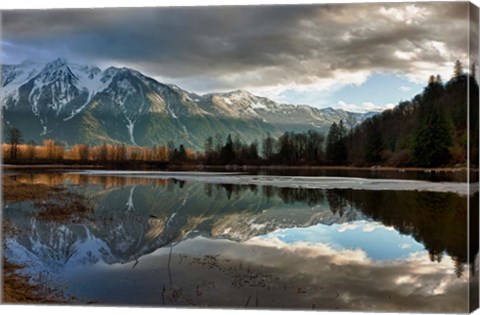 Framed Storm, Agassiz, British Columbia, Canada Print