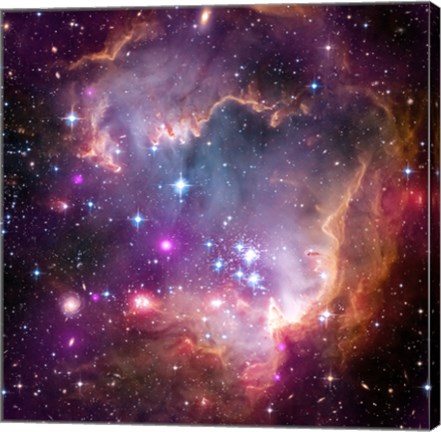 Framed Taken Under the &quot;Wing&quot; of the Small Magellanic Cloud Print