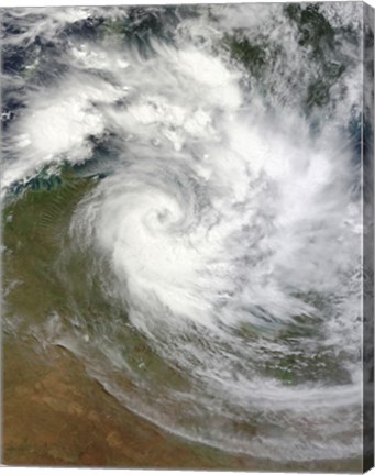 Framed Tropical Cyclone Paul over Australia Print