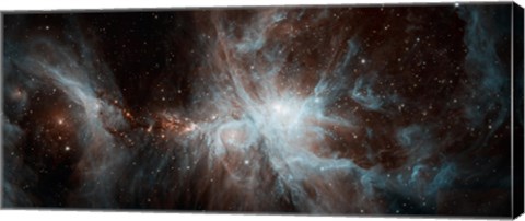 Framed Colony of Hot young Stars in the Orion Nebula Print