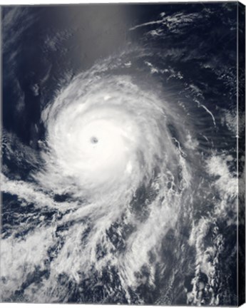 Framed Satellite view of Hurricane Celia over the Pacific Ocean Print