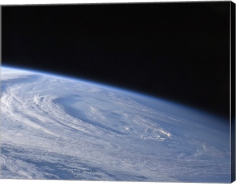 Framed High-Oblique view of the Extra-Tropical Unnamed Cyclone that Merged with Hurricane Earl Print