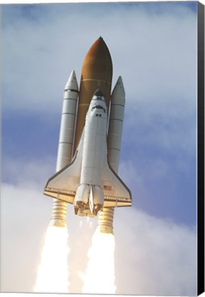 Framed Space Shuttle Atlantis Lifts Off from Kennedy Space Center Print