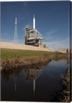 Framed Ares I-X rocket Print