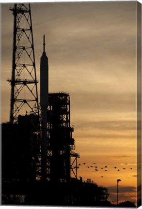 Framed Ares I-X rocket is seen on the Launch Pad Print