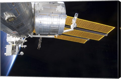 Framed Japanese Kibo Complex of the International Space Station Print