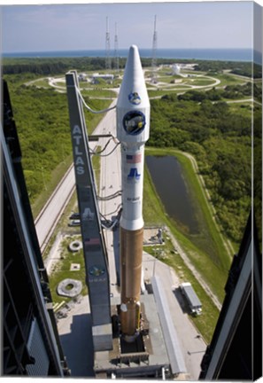 Framed Atlas V rocket on the Launch Pad at Cape Canaveral Air Force Station, Florida Print