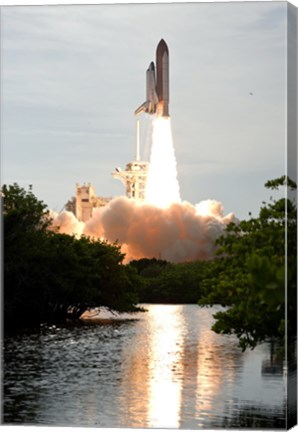 Framed Space Shuttle Endeavour Lifts off from its Launch pad at Kennedy Space Center, Florida Print