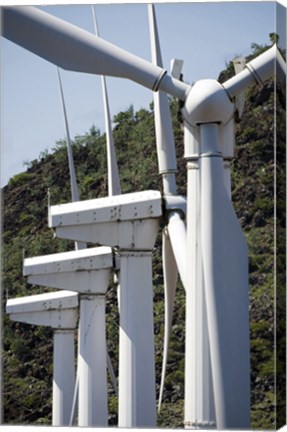 Framed Wind Turbines at the Ascension Auxiliary Airfield Print