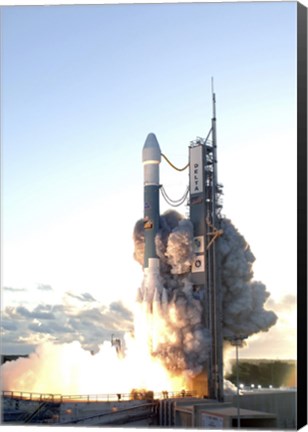 Framed Delta II Rocket Lifts off from its Launch Pad Print