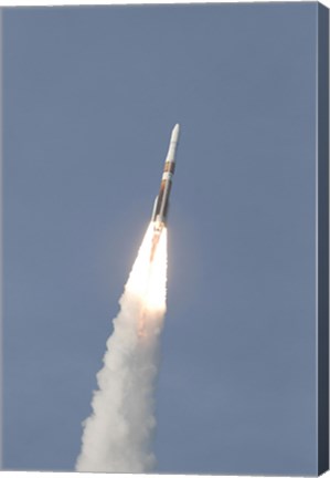 Framed Delta IV Rocket Roars into the Sky with the GOES-O Satellite Aboard Print