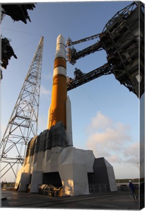 Framed Delta IV Rocket that will Launch the GOES-O Satellite into Orbit Print