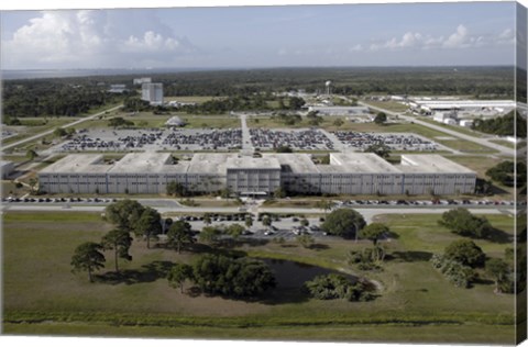 Framed Aerial view of Kennedy Space Center Print