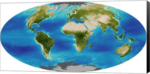 Framed Average Plant Growth of the Earth Print