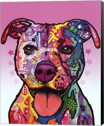 Framed Cherish The Pitbull Print