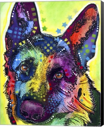 Framed German Shepherd 1 Print