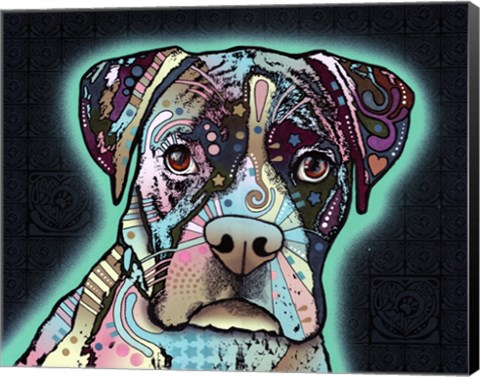 Framed Love Thy Boxer Print